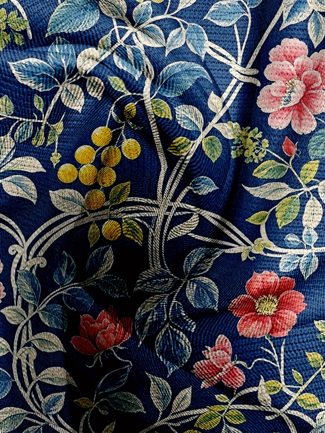 Dreamcore Plus-Size Sweater Jacket: French-Inspired V-Neck, 3D Floral Print & Asymmetric Hem – Soft Winter Warmth, Like a Childhood Dream in Pastels (White/Pink/Green/Blue)