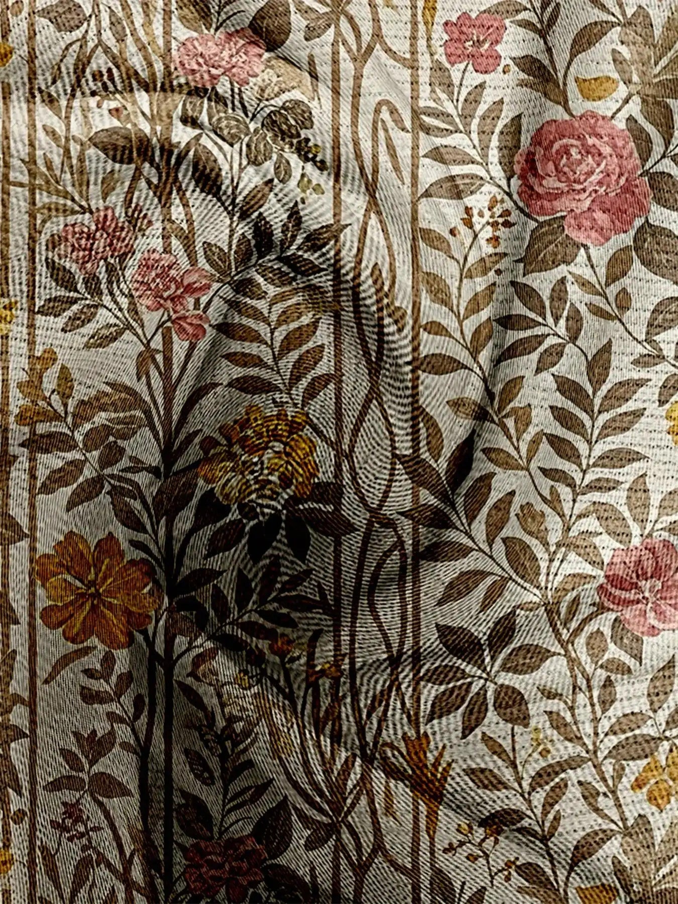 Dreamcore Women’s Plus-Size Knit Hoodie: French Street Vibe, 3D Retro Floral Print – V-Neck, Drop Shoulders & Soft Loose Fit, Spring/Autumn Outerwear Like a Gentle Childhood Daydream (Daily Wear)